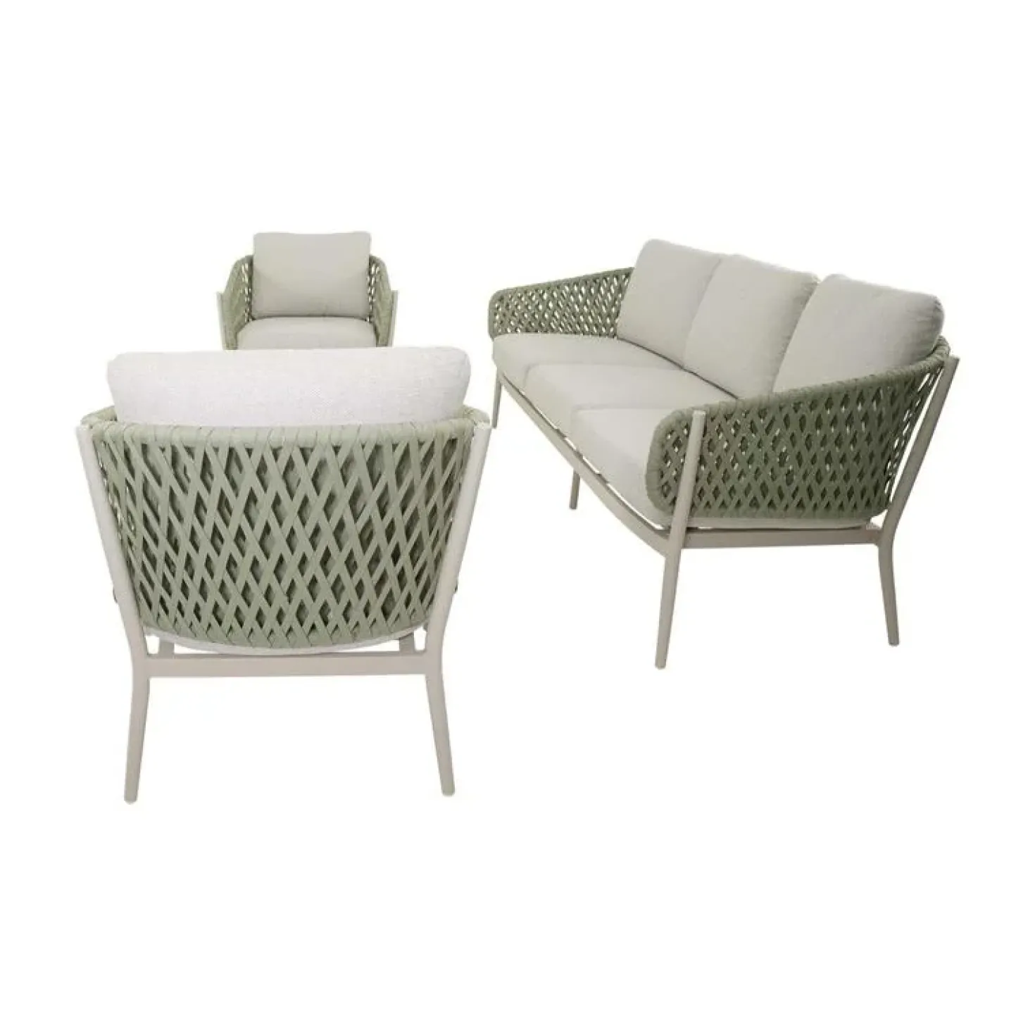Zaya Loungeset groen/beige