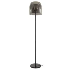 Zeldana 1-lichts Vloerlamp Smoke glas