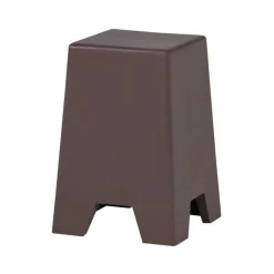 Zina Bijzettafel Hoog Cement Bruin 36cm