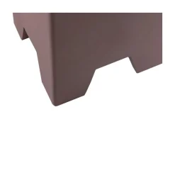 Zina Bijzettafel Hoog Cement Bruin 36cm