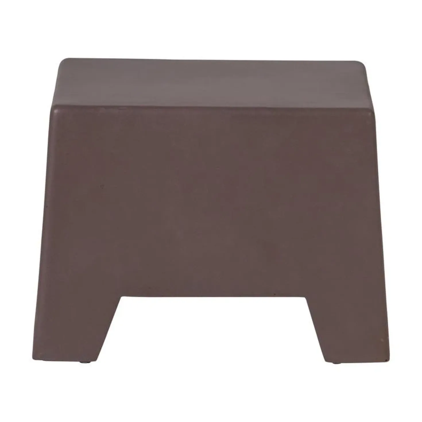 Zina Bijzettafel Laag Cement Bruin 50cm
