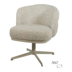 Zion eetkamerfauteuil draaipoot Creme
