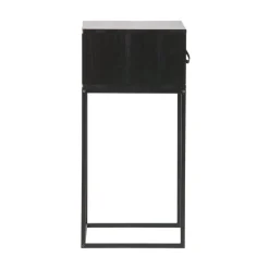 Zola Nachtkastje met Lade Zwart 40cm