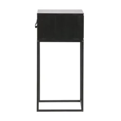 Zola Nachtkastje met Lade Zwart 40cm