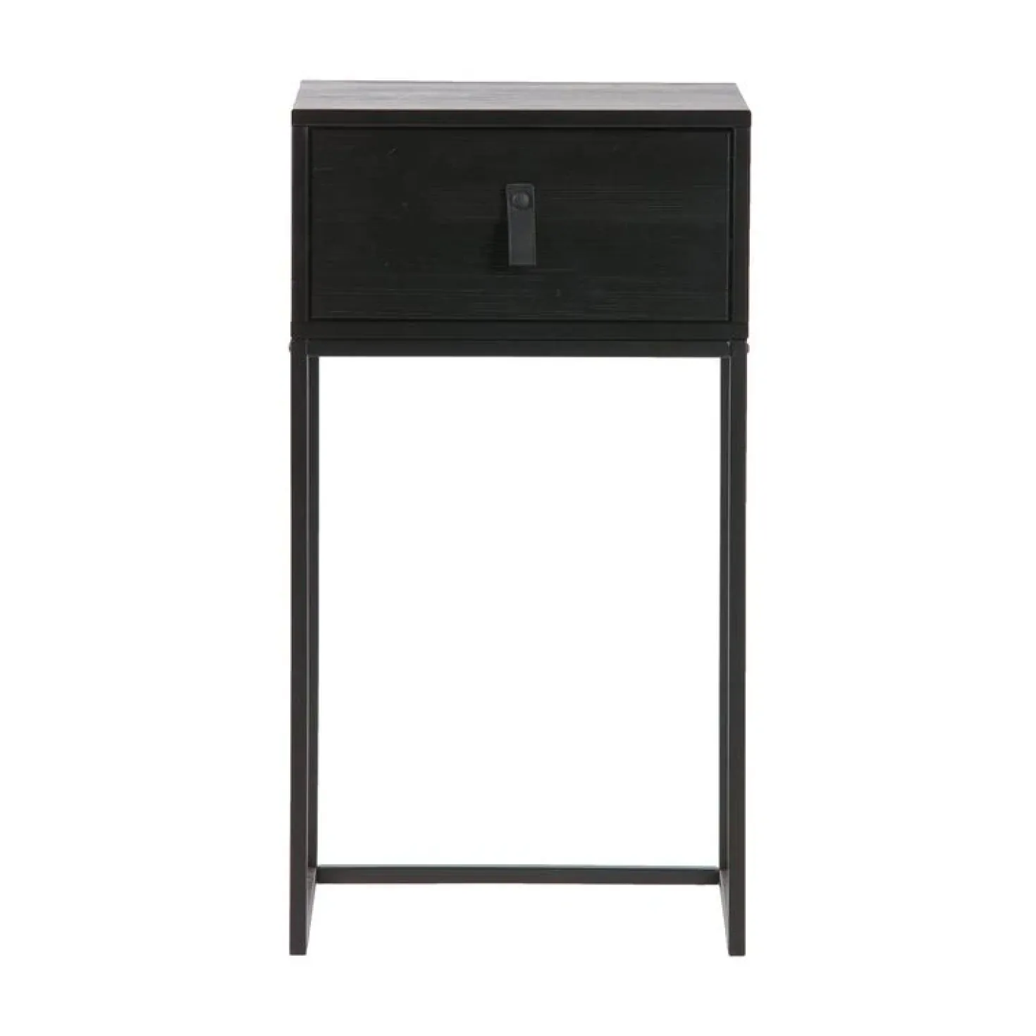 Zola Nachtkastje met Lade Zwart 40cm