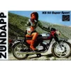 Zundapp KS-50 pin up - metalen bord