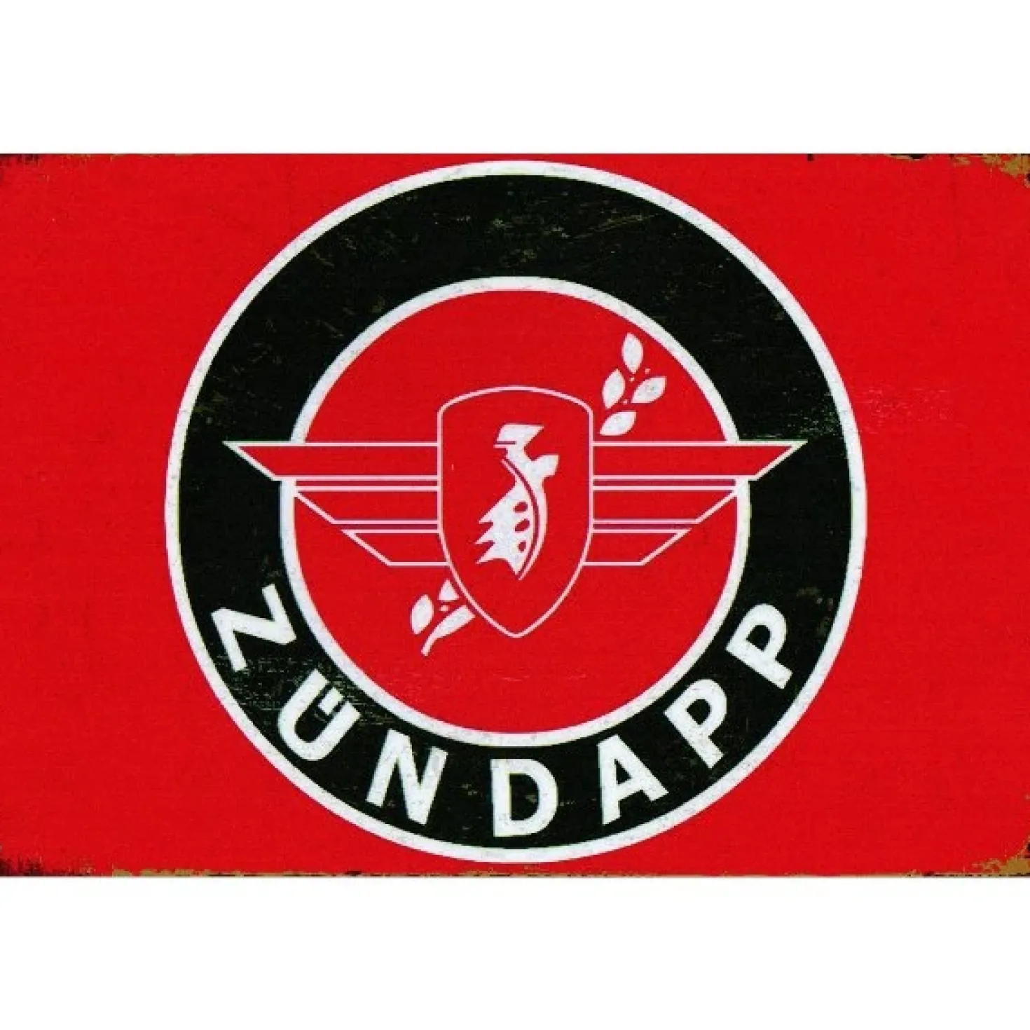 Zundapp Logo Red - metalen bord