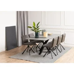 Zuvio Eettafel Grijs Keramiek 200cm