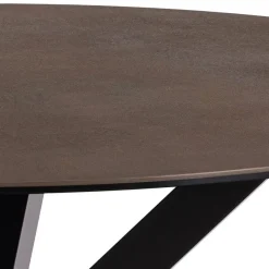 Zuvio Eettafel Rond Bruin Keramiek 120cm
