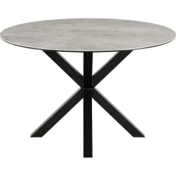 Zuvio Eettafel Rond Grijs Keramiek 120cm