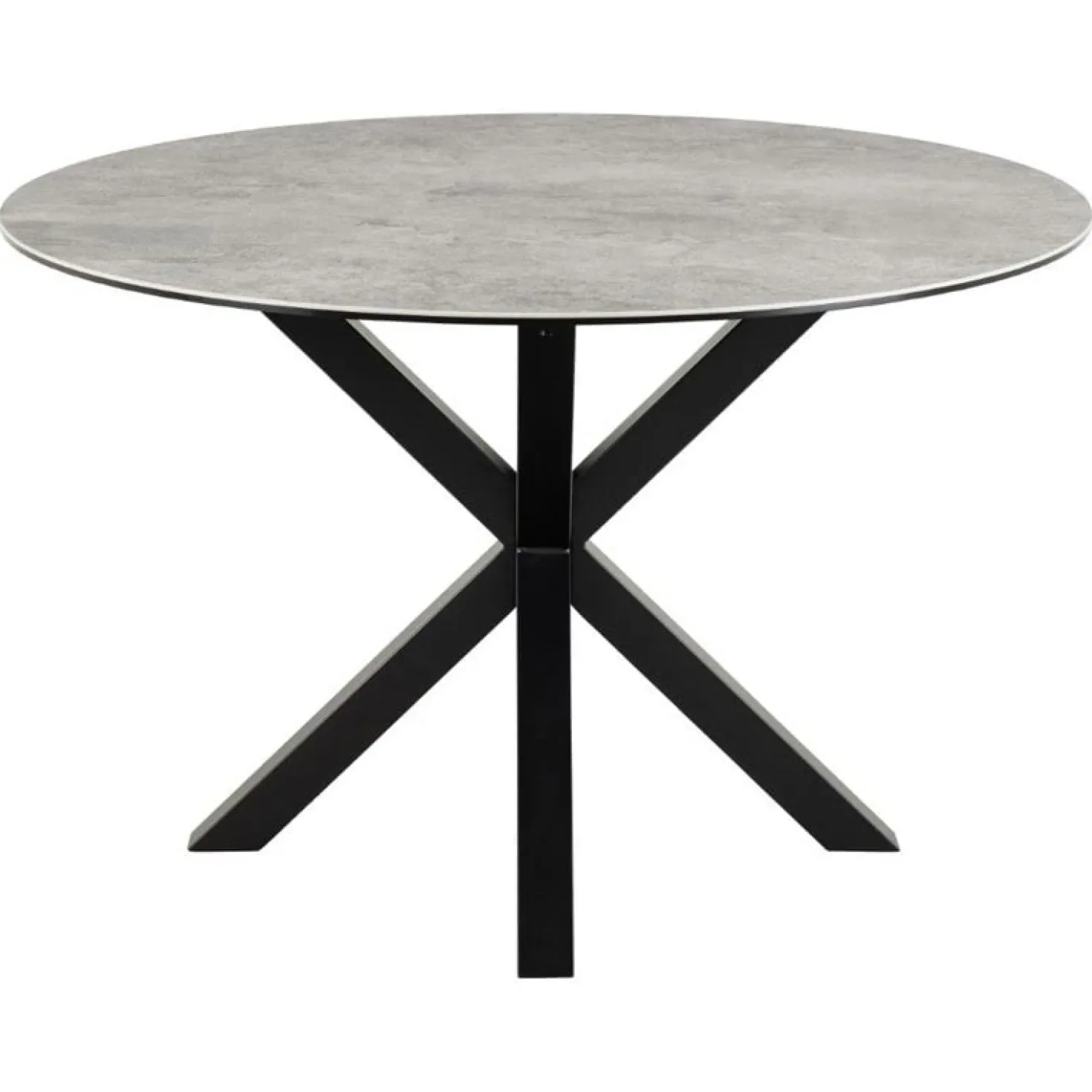 Zuvio Eettafel Rond Grijs Keramiek 120cm