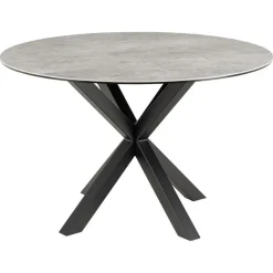Zuvio Eettafel Rond Grijs Keramiek 120cm