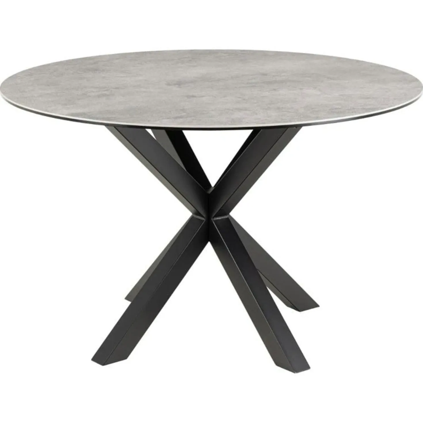 Zuvio Eettafel Rond Grijs Keramiek 120cm