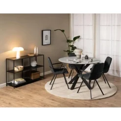 Zuvio Eettafel Rond Grijs Keramiek 120cm