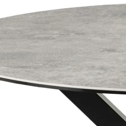 Zuvio Eettafel Rond Grijs Keramiek 120cm