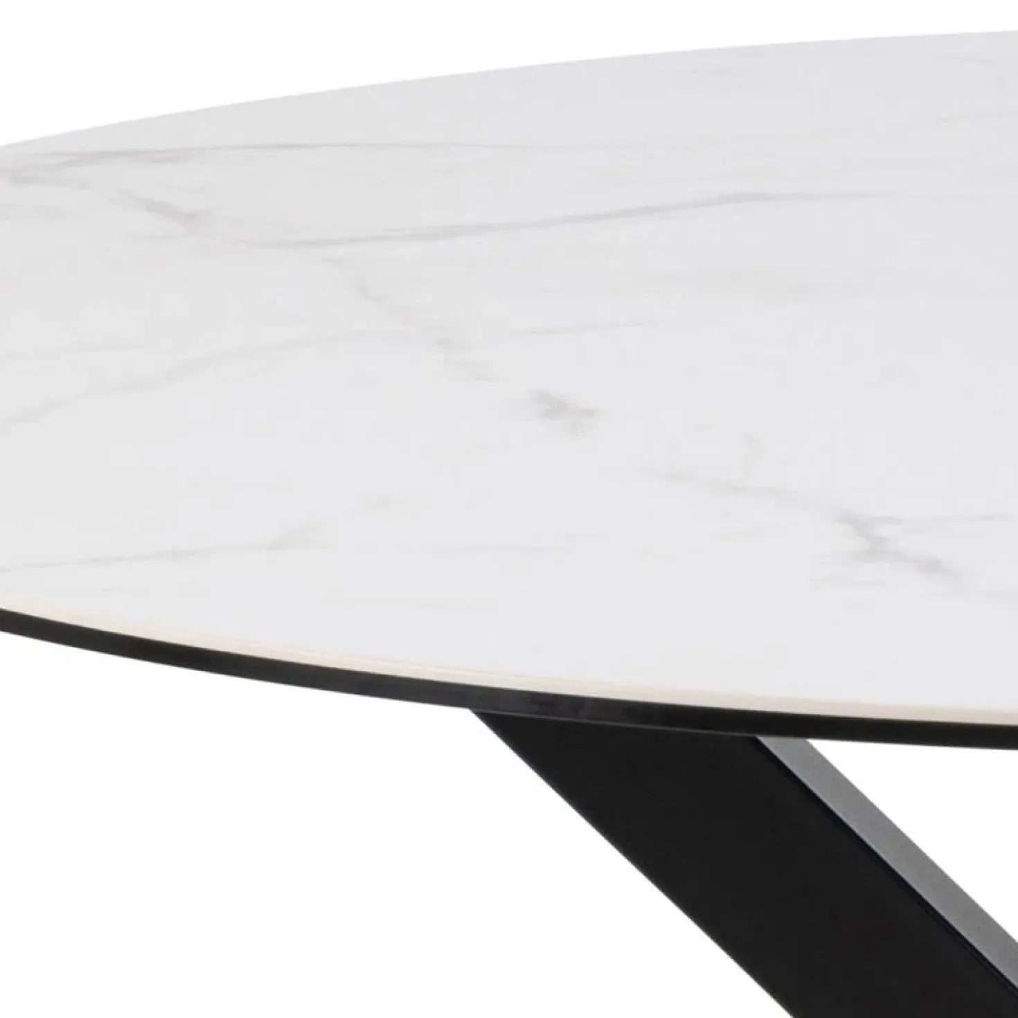 Zuvio Eettafel Rond Wit Keramiek 120cm
