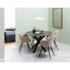 Zuvio Eettafel Rond Zwart Keramiek 120cm