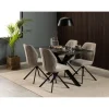 Zuvio Eettafel Zwart Keramiek 135cm