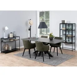 Zuvio Eettafel Zwart Keramiek 200cm