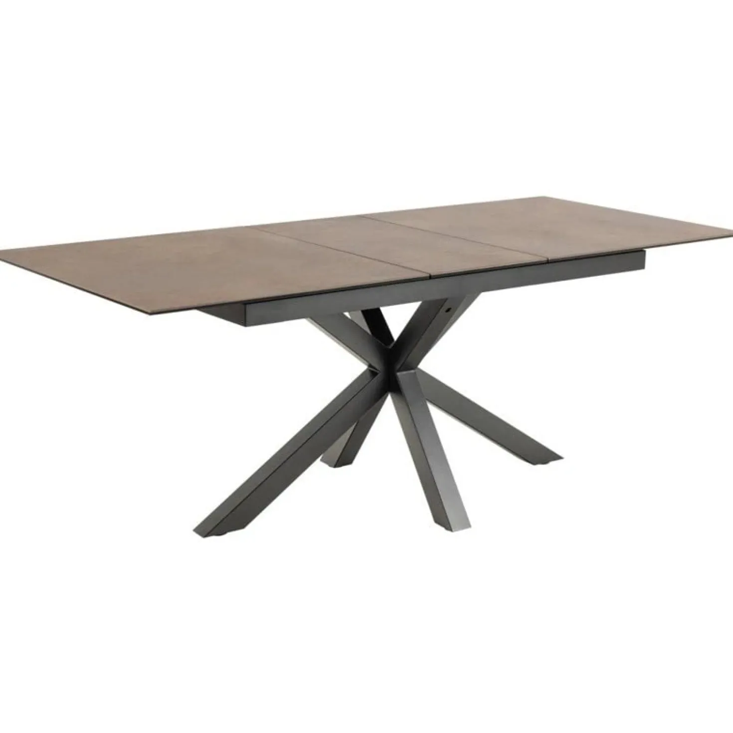Zuvio Uitschuifbare Eettafel Bruin Keramiek 210cm