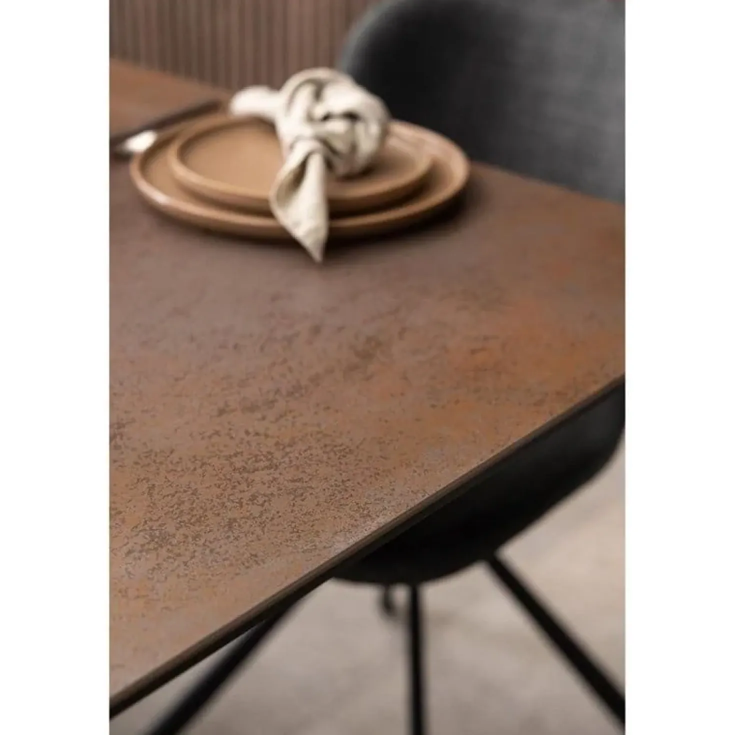 Zuvio Uitschuifbare Eettafel Bruin Keramiek 210cm