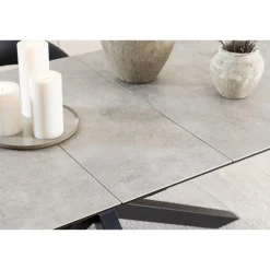 Zuvio Uitschuifbare Eettafel Grijs Keramiek 240cm