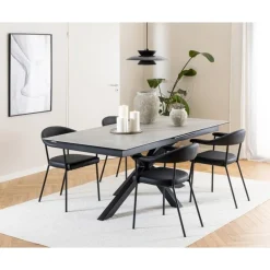 Zuvio Uitschuifbare Eettafel Grijs Keramiek 240cm