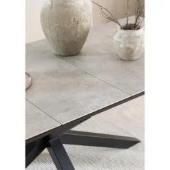 Zuvio Uitschuifbare Eettafel Grijs Keramiek 240cm