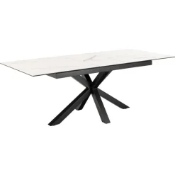 Zuvio Uitschuifbare Eettafel Wit Keramiek 210cm