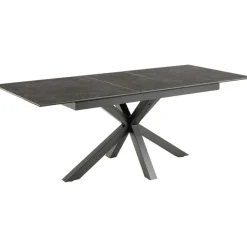 Zuvio Uitschuifbare Eettafel Zwart Keramiek 210cm