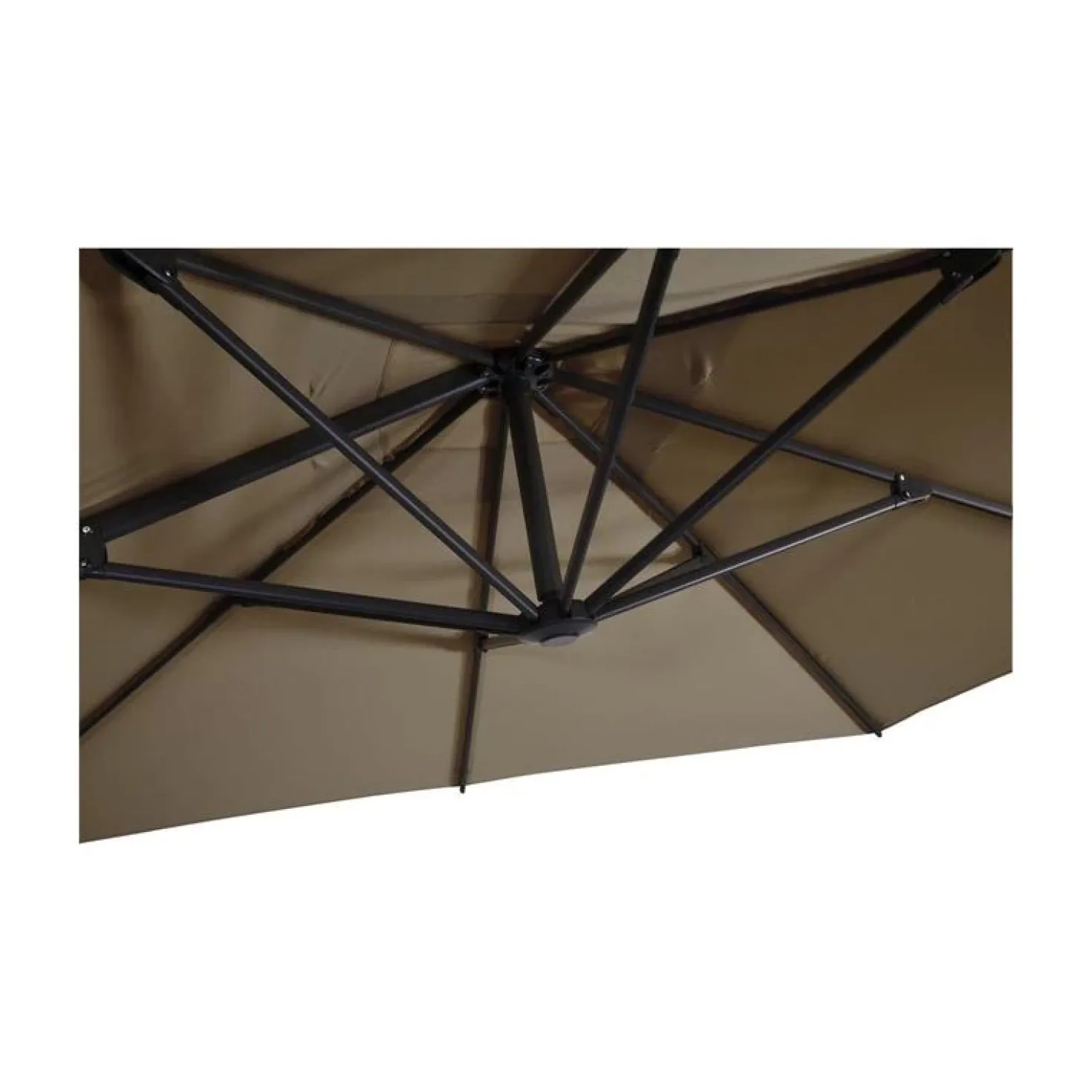 Zweefparasol Libra taupe 250x250cm