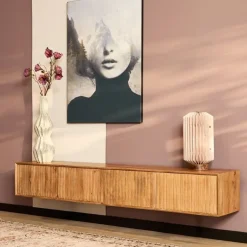 Zwevend Tv meubel Martin Naturel 200 cm