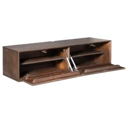 Zwevend Tv meubel Martin Walnoot 120cm
