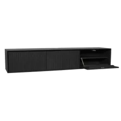 Zwevend Tv meubel Martin Zwart 160 cm