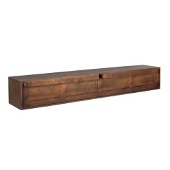 Zwevend Tv meubel Melanie Walnoot 200cm
