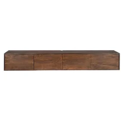 Zwevend Tv meubel Melanie Walnoot 200cm