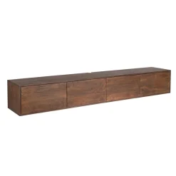 Zwevend Tv meubel Melanie Walnoot 200cm