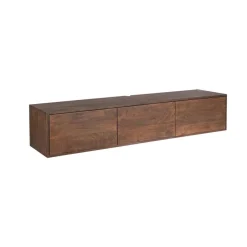 Zwevend Tv meubel Melanie Walnoot 160cm