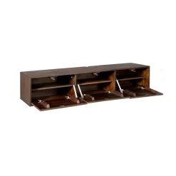 Zwevend Tv meubel Melanie Walnoot 160cm