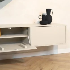 Zwevend Tv meubel Melanie Zand 120cm