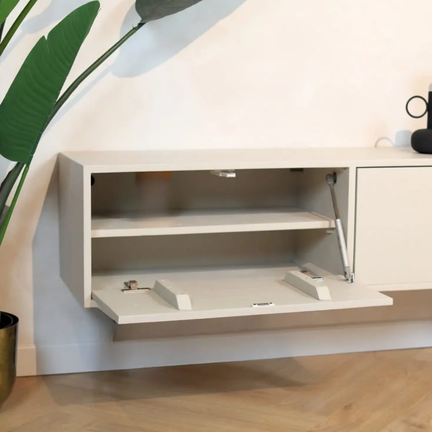 Zwevend Tv meubel Melanie Zand 120cm