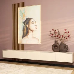 Zwevend Tv meubel Melanie Zand 280 cm