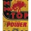 ZZ Top Rock and Roll Power - metalen bord